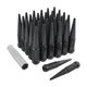 thumbnail image 1 of JDMSPEED 32 uds. Tuercas de rueda negras tipo pincho 9/16-18, 1 of 7