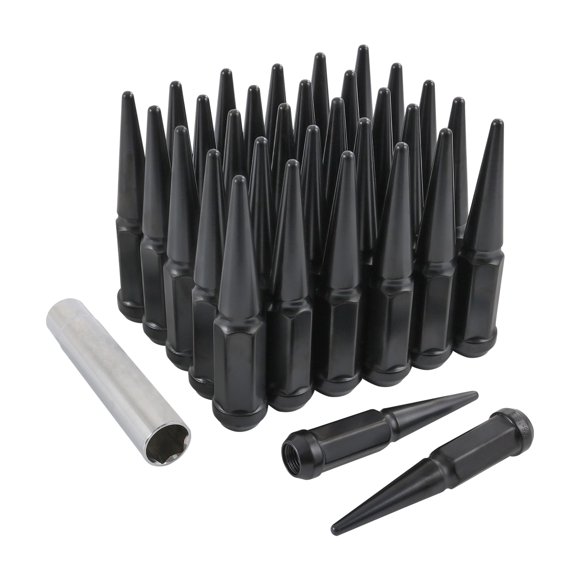 JDMSPEED 32 uds. Tuercas de rueda negras tipo pincho 9/16-18
