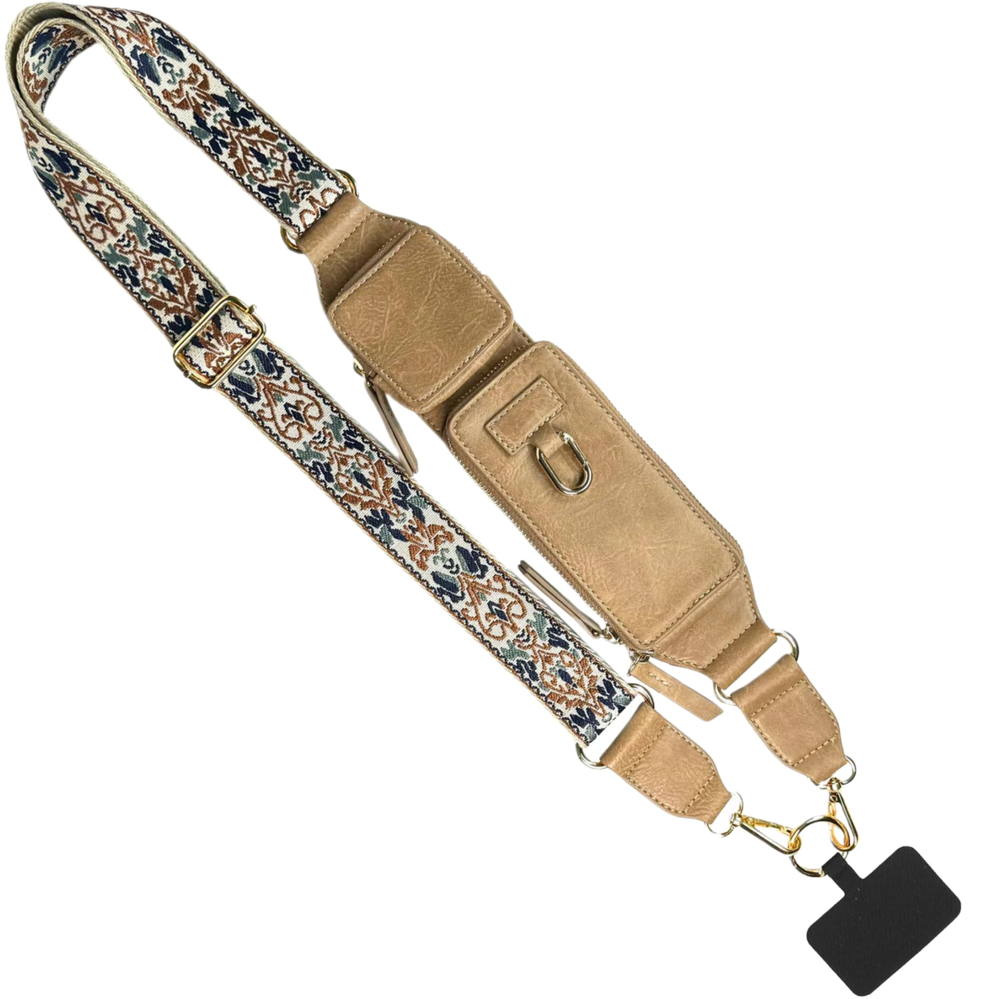Cordón Bandolera Para Teléfono Con Cartera Save The Girls Cappuccino