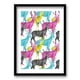 thumbnail image 1 of Cuadro Color Painted Deers 70x53cms, 1 of 1