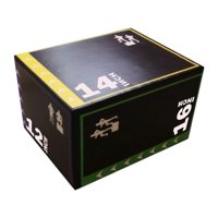 Ioensy - Caja De Salto Pliométrica, Equipo Portátil Para Ejercicios De Fitness, 40 Cm X 30 Cm X 35 Cm