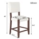 thumbnail image 2 of Mid Century Modern Bar Stools Set of 2, 40.4" Counter Stools with Back, Linen Upholstered Barstools with Solid Wood Legs Bar Chairs for Kitchen Island Dining Room, Beige, 2 of 3