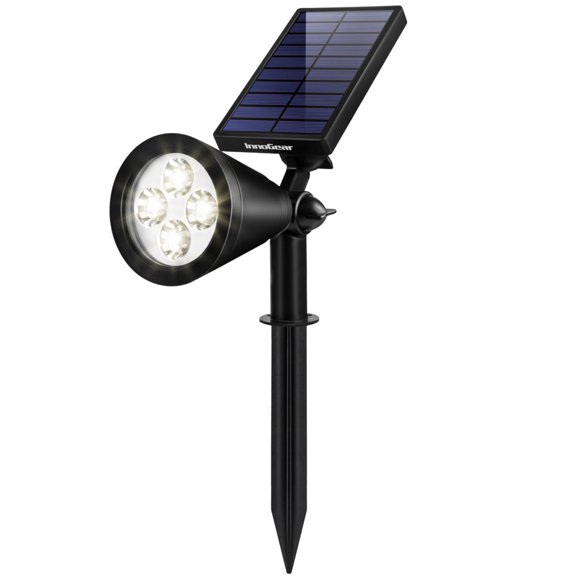 Foco Solar Puntual InnoGear para Exterior, Blanco, 2 Modos