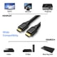 thumbnail image 3 of Cable HDMI 4K de 2 metros (6,6 pies) - Cable HDMI 2.0 de alta velocidad de 18 Gbps, compatible con 4K HDR, 3D, 2160p, 1080p, Ethernet y retorno de audio. Cable HDMI trenzado de 30 AWG, compatible con, 3 of 5