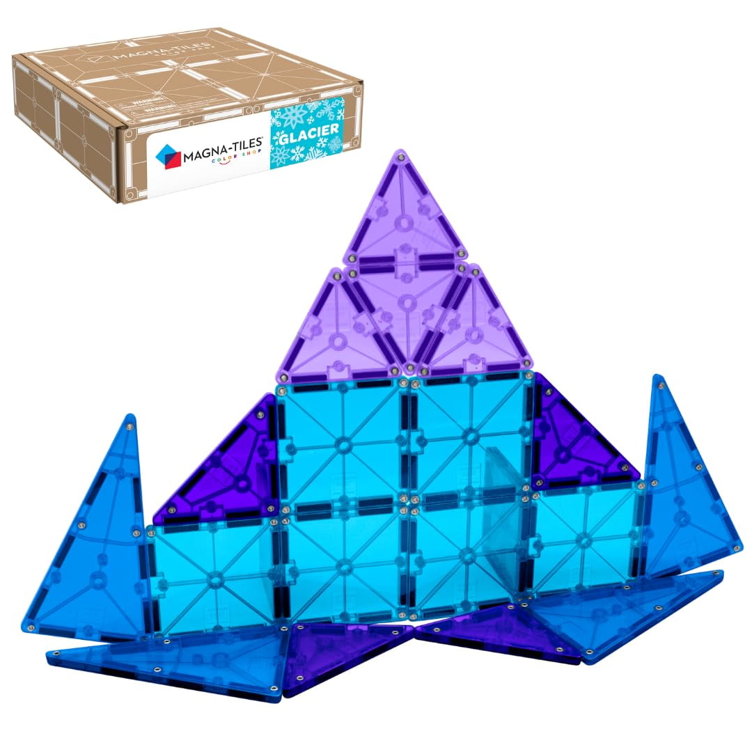 Set De Construcción Magna-tiles Color Shop Glacier, 20 Piezas