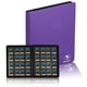 thumbnail image 1 of Carpeta para cartas coleccionables DTCGBIN de 16 bolsillos con cierre, morada, 1 of 7