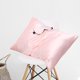thumbnail image 3 of Juego de Funda de Almohada de Seda PiccoCasa 19 Momme con Antifaz Estándar Rosa, 3 of 7