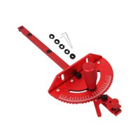 Ioensy - Sierra De Mesa Para Carpintería, Calibre De Inglete De Metal, Regla De Ángulo De Escala Precisa Y Versátil, Color Rojo