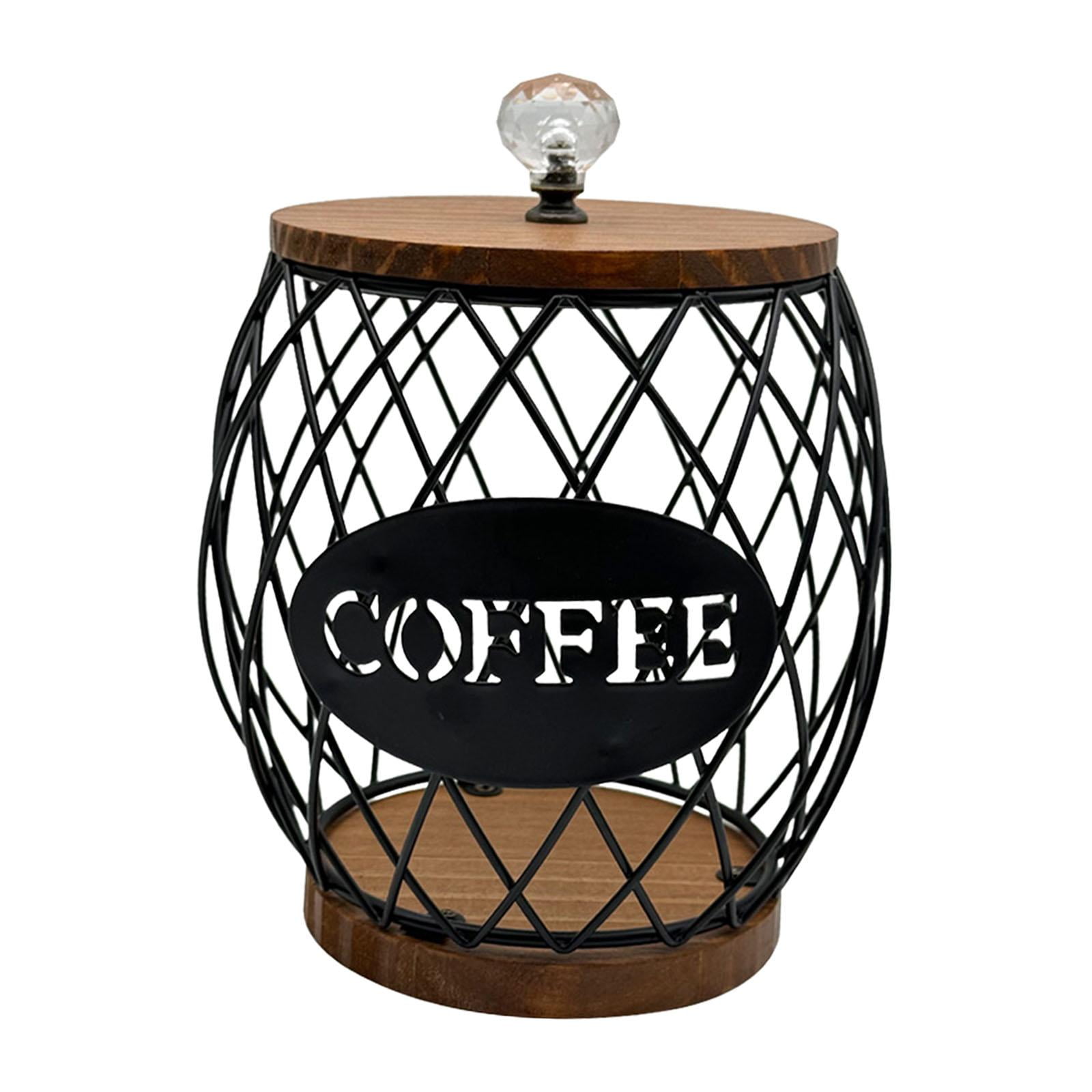 Bothyi - Soporte Para Cápsulas De Café, Cesta Para Cápsulas De Café De Gran Capacidad Para Hotel Cafe Family, Color Negro