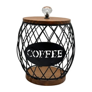 Bothyi - Soporte Para Cápsulas De Café, Cesta Para Cápsulas De Café De Gran Capacidad Para Hotel Cafe Family, Color Negro