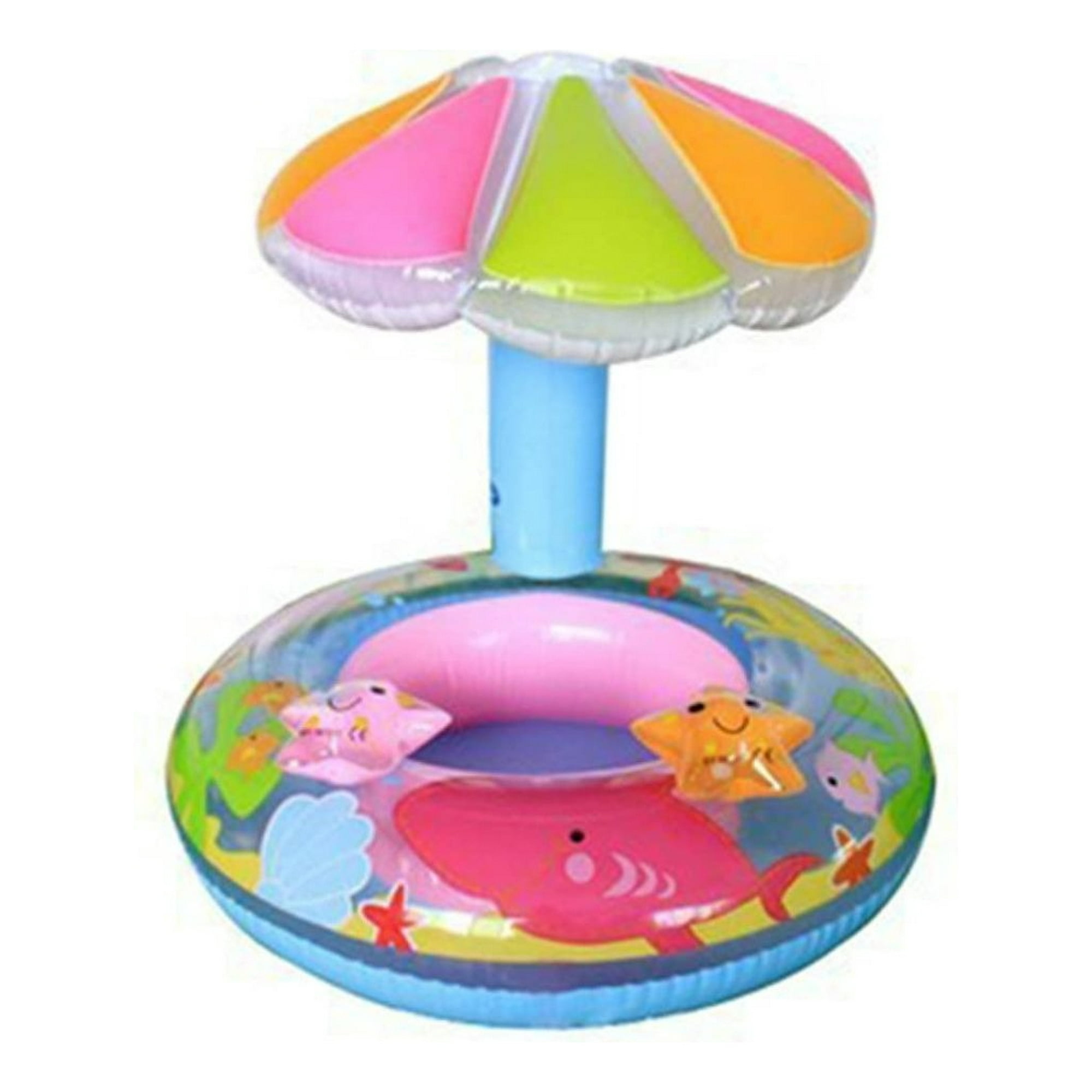 Genérico - Flotador Inflable Con Sombrilla Proteccion Solar Bebes Lau