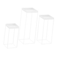 Bothyi - 3 Soportes Para Cupcakes, Decoración Para Mesa De Cocina, Color Blanco