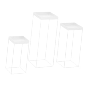 Bothyi - 3 Soportes Para Cupcakes, Decoración Para Mesa De Cocina, Color Blanco