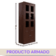 thumbnail image 2 of Vitrina Berlin Nogal Madera Vidrio 2 puertas, 2 of 3