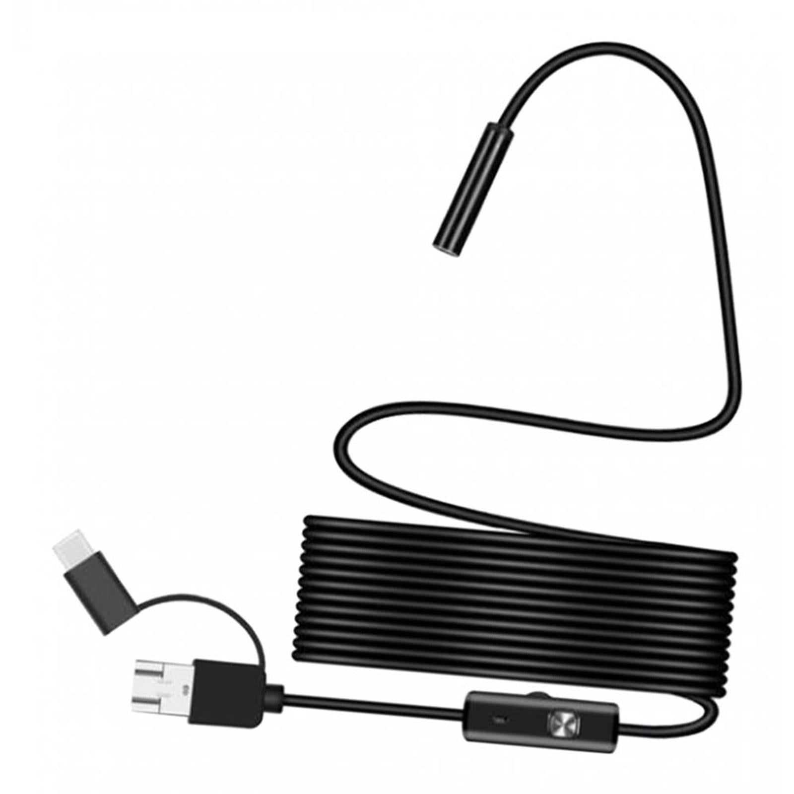 Ioensy - Cámara Endoscópica Portátil De 8 Mm Endoscopio Resistente Al Agua Para Teléfonos Inteligentes Pc 2 M