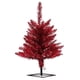 thumbnail image 1 of Árbol de Navidad Vickerman rojo con oropel, 60 cm, sin iluminación, 1 of 1