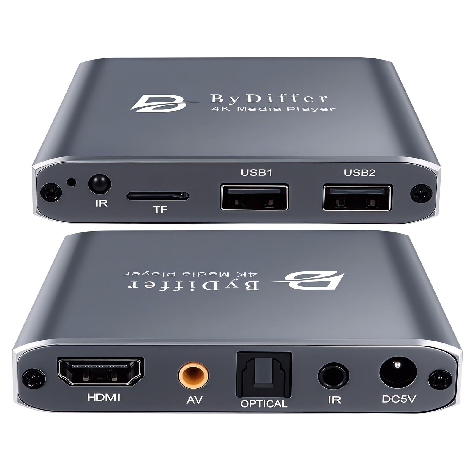 Reproductor Multimedia Digital 4k Hd Fnetic Gris Con H.265/hevc