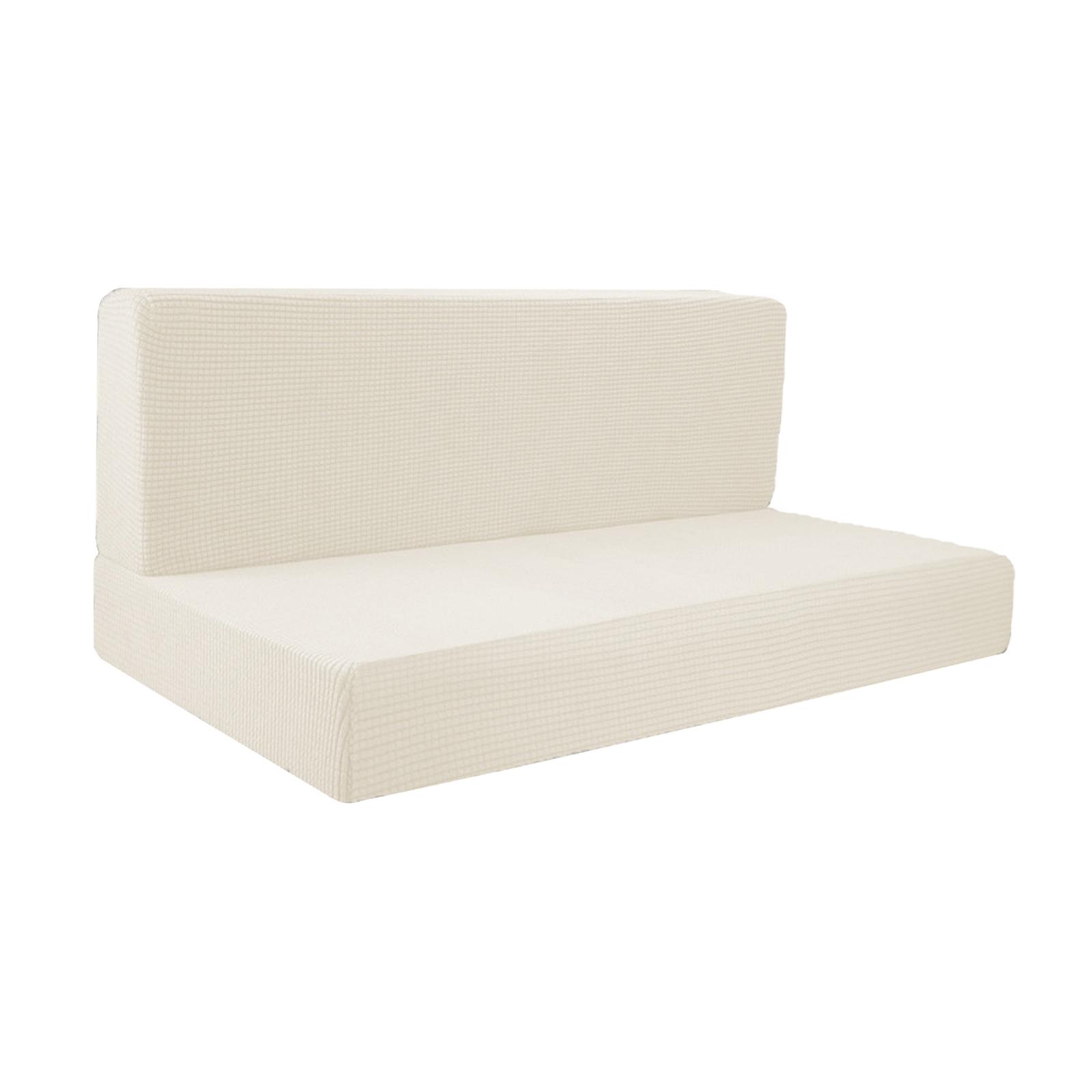 Magideal - Fundas Para Asientos De Vehículos Recreativos, Fundas Para Cojines De , Fundas Para Bancos, Protectores De Muebles Para Sofá, 2 Piezas , Blanco