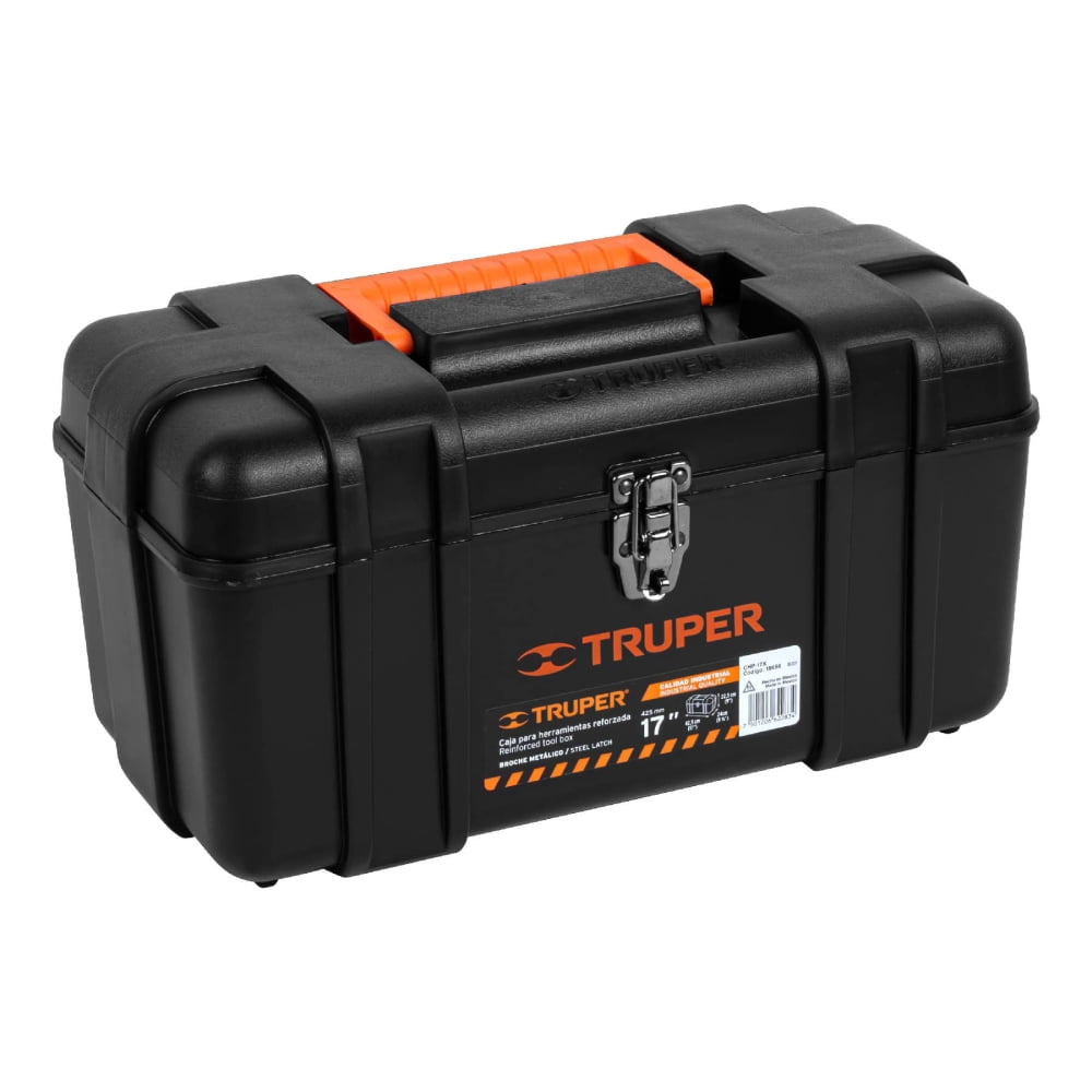 Truper - Caja Herramientas Industrial 42 Cms Plástica C/broches Metálicos
