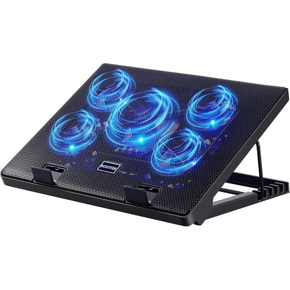Base Enfriadora Kootek 5 Ventiladores USB Ajustable 12-17