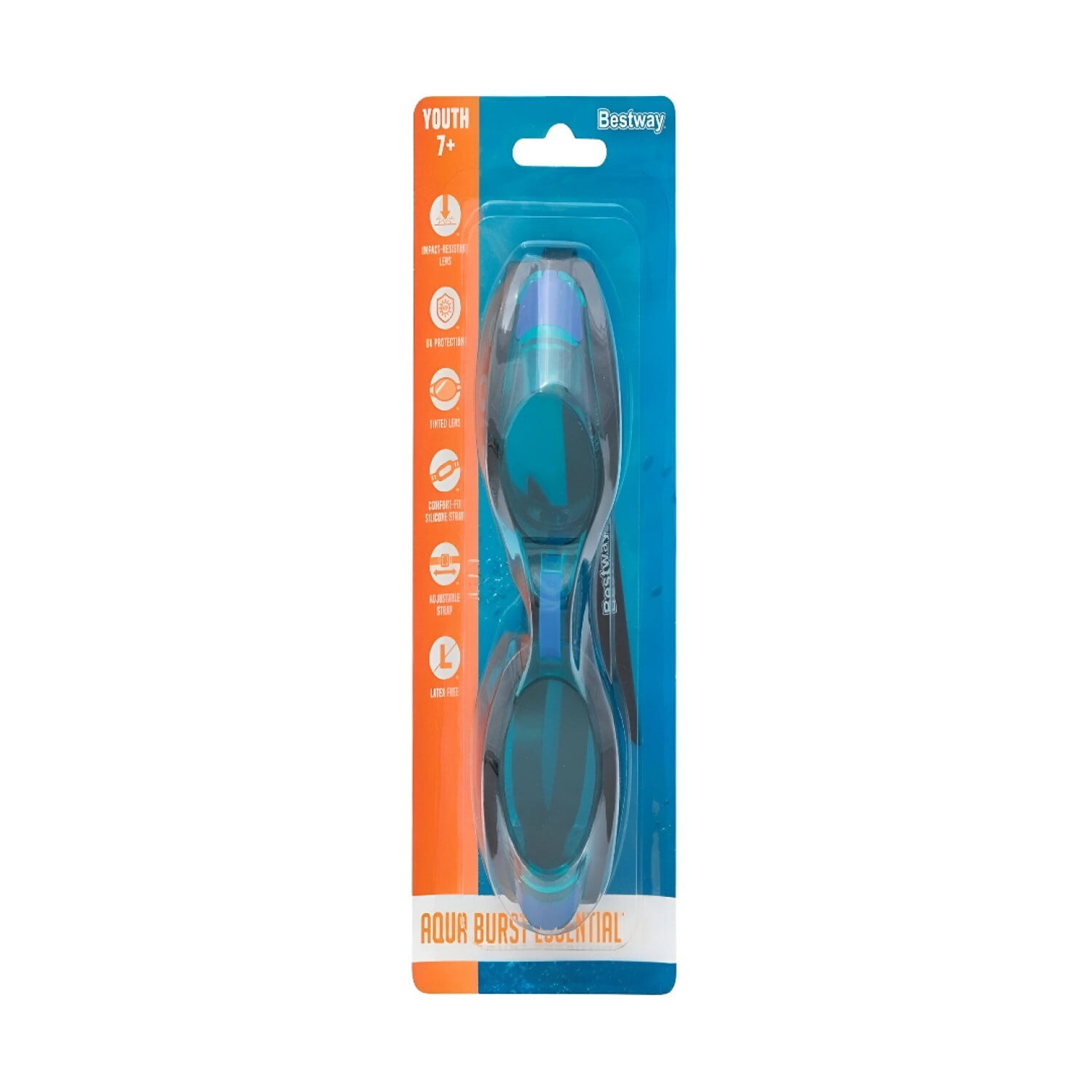 Bestway - Lentes Natación Focus Niños 7+ Años Color Azul