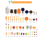 thumbnail image 3 of Cocina De Juguete Grande 122cm Niños Kitchen Con 71 Piezas, 3 of 7