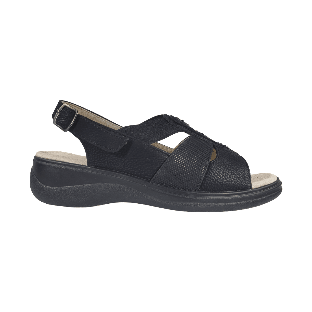 Sandalias Passer Negro Casual Mujer | 020 - Talla 36 Cl / 24 Cm