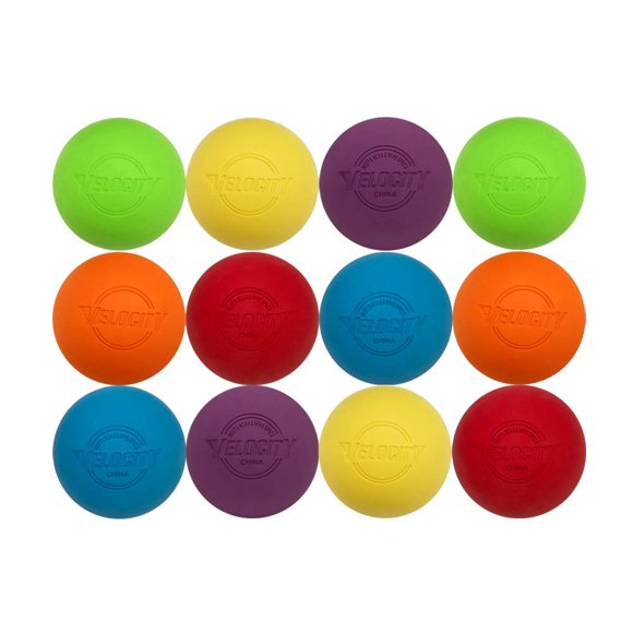Pelotas de lacrosse Velocity oficiales de la NFHS SEI College, paquete de 12