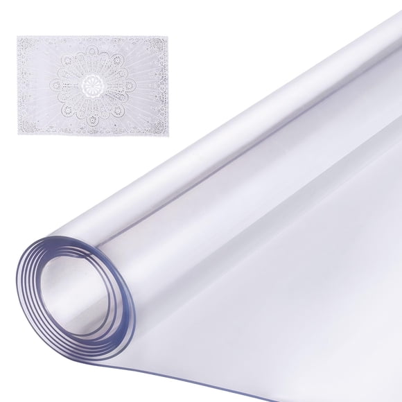 Mantel VEVOR de plástico, 1,5 mm de grosor, PVC transparente, 60 x 240 cm