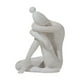thumbnail image 3 of Escultura Abstracta Sujetalibros Decorativo Estatua De Arte Moderno Para Estantería Oficina Blanco Envejecido, 3 of 3