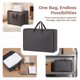 thumbnail image 3 of Bolsas de almacenamiento plegables REGALWOVEN, almacenamiento de ropa, bolsas de mudanza para organizadores de armario gris oscuro 19.5*14*8in, 3 of 7