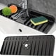 thumbnail image 2 of 1pc, Silicone Faucet Handle Drip Catcher Tray Mat, 14.5inch/4.9inch, Silicone Faucet Mat Dish Soap Sponge Holder For Kitchen Sink Accessories Gadgets, Drying Mat For Kitchen Counter Bathroom Kitchen S, 2 of 3