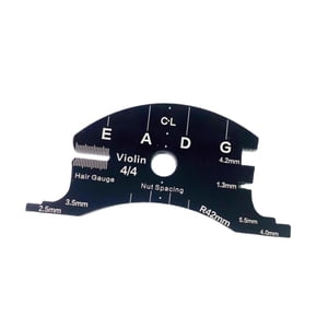 Magideal - 4/4 Plantilla De Reparación De Puentes De Violín Precisión Precisión Acrylic Compact Instrumento Puente De La Plantilla De Fabricación Herramienta De