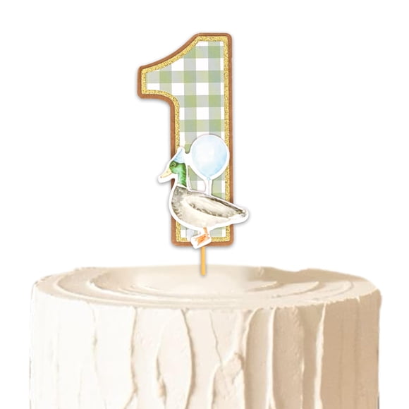 Adorno para pastel KIETKIE Pato Silvestre 1er Cumpleaños