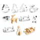 thumbnail image 1 of 8 Cortadores Galletas Navidad 3D Acero Inoxidable Navideñas, 1 of 8