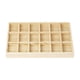thumbnail image 5 of Caja De Bandeja De Joyería, Bandeja De Almacenamiento De Joyería De Madera Para Escaparate De Tienda Casera, 18 Rejillas, 5 of 5