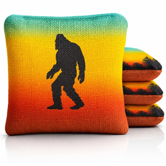 Bolsas de Cornhole ACA 15 cm Retro Sasquatch - Pack de 4