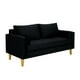 thumbnail image 2 of Sofa Sky 3c Felpa 01 Negro, 2 of 5