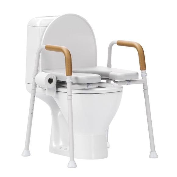 Elevador de Asiento de Inodoro Loyoda con Espuma Viscoelástica Impermeable 51-61 cm