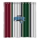thumbnail image 1 of Cortina de ducha de baloncesto Orlando Magic, juego de cortina de baño con ganchos, tamaño 66 x 72 pulgadas, 1 of 3