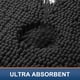 thumbnail image 4 of Alfombra de baño Smiry Luxury Chenille, 76 x 51 cm, color negro, 4 of 7