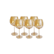 thumbnail image 3 of Set 6 Copas De Vidrio Para Vino Dorado Oscuro, 3 of 3
