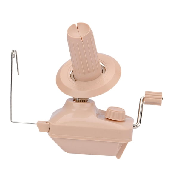 Bobinadora de lana manual, práctica, de poco ruido, multiusos, ligera, bobinadora de lana de bricolaje para el hogar, bobinadora de hilo manual para f Caqui