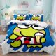 thumbnail image 1 of Bed- Duvet C-over A-nime -Cartoon Ker-oppi Kaw-aii Bedd-ing S-ets 3D Light-weig-ht 3 Pie-ce Comfort-er Sets, 1 of 5