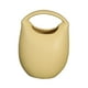 thumbnail image 2 of Florero En Forma De Bolsa, Florero De Cerámica Con Forma De Bolso Para Estantería, Entrada De Oficina, Amarillo, 2 of 3