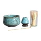 thumbnail image 3 of 4x juego de Matcha japonés Matcha tradicional, cuenco de Matcha, soporte de de cerámica, hecho a mano para soporte de de Matcha de , Azul, 3 of 5