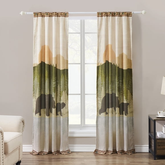 Set de cortinas Greenland Home by The Lake, 213 x 213 cm
