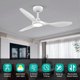 thumbnail image 2 of Ventilador de techo Roomratv de 42 pulgadas con luz LED y motor DC, 2 of 3