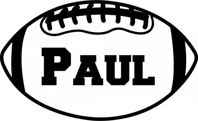 Rienda Libre Graphics - Decomural Personalised Name Rugby Ball Ws-51260