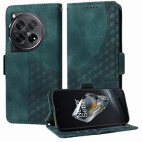 Carcasa Foxdock Oneplus 12 De Cuero Pu, Diseño Acolchado Clásico, Protección Contra Caídas Y Rayones